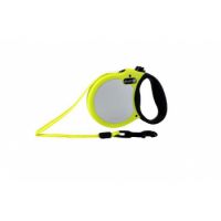 Visibility retractable leash, 5 m - Small - Neon Yellow
