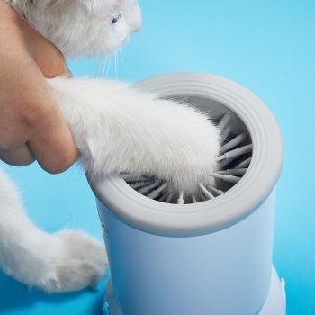  Dogness Automatic Pet Paw Cleaner & Massager-White 