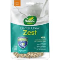 Happi Doggy Dental Chew Zest-Milk-2.5" (18 Pieces)-150g