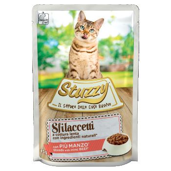  Stuzzy Cat Wet Food  Shreds with Beef 85g 