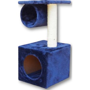  Saas Catree With Scratcher 28X25X55 Cm ( BLUE PURPLE) 