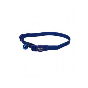  Coastal 3/8" SafeCat Nylon Breakaway Collar Blue 