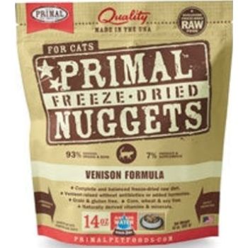  Primal Pet Foods Freeze Dried Cat Food- Venison 5.5oz 