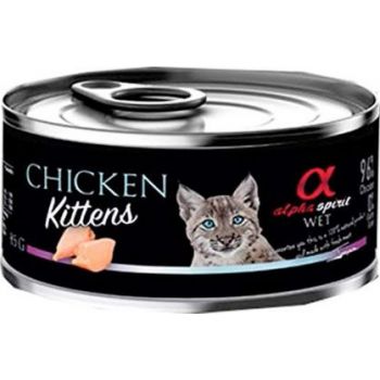  Alpha Spirit Cat Wet Food CHICKEN for Kittens 85g 