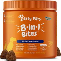Zesty Paws Curcumin Bites Everyday Vitality Duck Flavor Supplement + 8-in-1 Multifunctional Chicken Flavor Soft Chew Dog Supplement