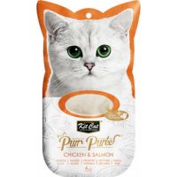 Kit Cat Puree Chicken & Salmon 4x15g
