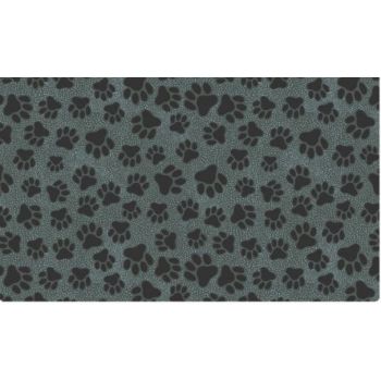  Dry Mate Pet Place Mate Dogs PAW DOTS BLACK 16 X 28 Inches 
