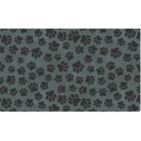 Dry Mate Pet Place Mate Dogs PAW DOTS BLACK 16 X 28 Inches