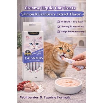  Emily Pets Liquid Snack Tuna & Cranberry 6x15g 