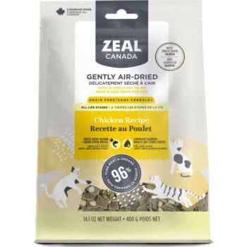  Zeal Gently Air-Dried Chicken with Freeze Dried Salmon for Cats 14oz/400g 