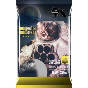  Cat Global Premium Bentonite Cat Litter Lemon 20kg 