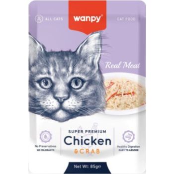  WANPY Chicken & Crab For Cat 85g 
