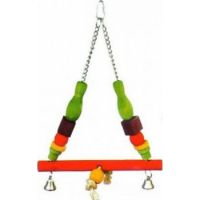 VanPet Triangle Type Swing Toy For Large Birds With Bell 40 x 25cm