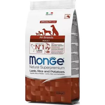  Monge DOG ADULT LAMB WITH RICE AND POTATOES 2.5KG 