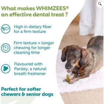  Whimzees Soft Daily Dental Dog Treats Value Bag – X Small (56 pcs) 