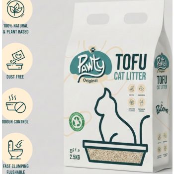  Pawty Tofu - Cat litter 6L Original 