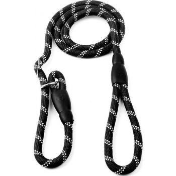  Woofy Nylon Slip Rope Leash Large Black 