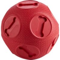 Miss Bear Colorful Football Pattern Sound Ball Dog Toy - 3.5inches  (Medium Dogs)