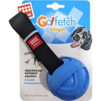 GiGwi Go Fetch Rubber Slinger Balls Blue