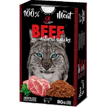  Alpha Spirit Natural Snacks for Cats - Beef 80g 