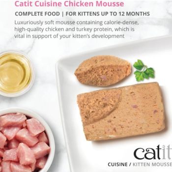  Catit Cuisine Chicken Mousse Kitten Food, 90g Tetra 