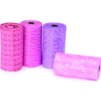  Scented Dog Waste Refill Rolls – Lavender (4 Rolls Of 15 Bags Each) 