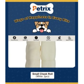  Petrix Small Cheek Rolls White - 2 Pcs 
