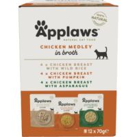 Applaws Chicken Multipack Adult Wet Cat Food 12 x 70g Pouch