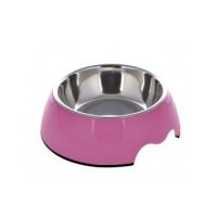 Nutrapet Melamine Round Bowl Mexican Pink M:17.5 * 6.5Cms 350/ml11.8oz