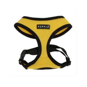  PUPPIA SOFT HARNESS YELLOW M  Neck 12' Chest 19-22" 