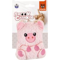 FOFOS Pig Floppy Crinkle Cat Toys