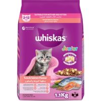 Whiskas Tuna & Salmon Flavour Mother and Kitten Dry Food  1.1 kg