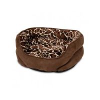 ASPEN PET 24 X 19 OVAL BED ~ GIRAFFE PRINT