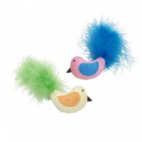 Coastal 3" Bird With Feathers-2pk