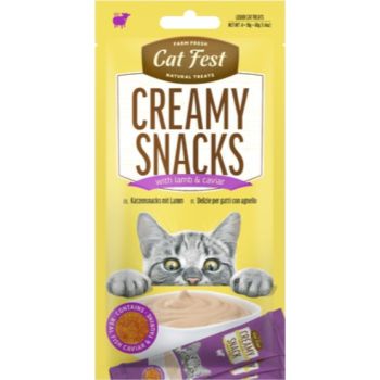  Cat Fest Creamy Snacks-Lamb With Caviar 4x10g 