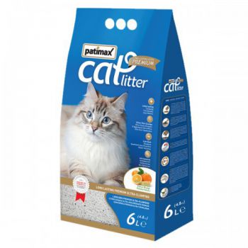  Patimax Cat Litter Clumping Sand  6L (ORANGE ) 4.8KG 
