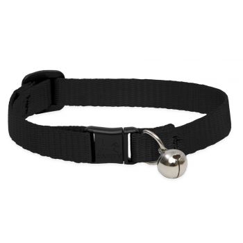  Cat Collar BLACK With Bell -1/2"Basics 