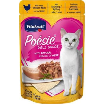  Vitakraft Cat Food Poesie DeliSauce Chicken 85g 