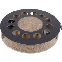 District 70 Whirl Cardboard Cat Scratch Toys Black