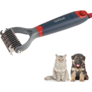  Dual Head Dematting Comb 11 Teeth for Dogs & Cats 