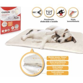  Camon “Premium” Pet Mat with Self-Heating Effect- Small 48X38 Cm 