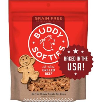  Buddy Biscuits Grain Free Chewy Treats With Grilled Beef - 5 Oz 