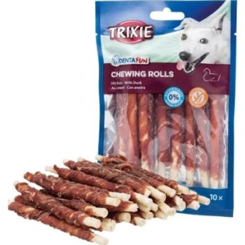  Trixie Denta Fun Duck  Chewing Rolls Dog Chew -  80G 