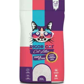  Rigor Cat Natural White Bentonite Clumping Litter - Marseille Soap - 20L 