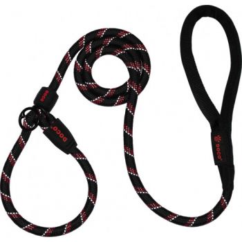  DOCO® Reflective Rope Leash W/ Soft Handle Ver.7 - Slip On Collar Leash 6ft Red Large 