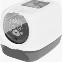 Cozy Paws Large Hooded Cat Toilet-57*41*38cm (grey)