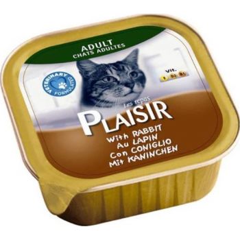  Plaisir Cats Pate Rich in Rabbit Alu-Tray 100g 