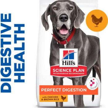  Hill’s Science Plan Perfect Digestion Large Breed Adult 1+ Dog Food With Chicken And Brown Rice 14kg 