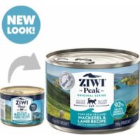 ZiwiPeak Mackerel & Lamb Recipe 185g Canned Cat Wet Food