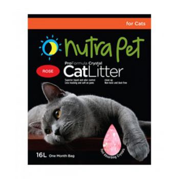  Nutra Pet Cat Litter Silica Gel 16L Rose Scent 